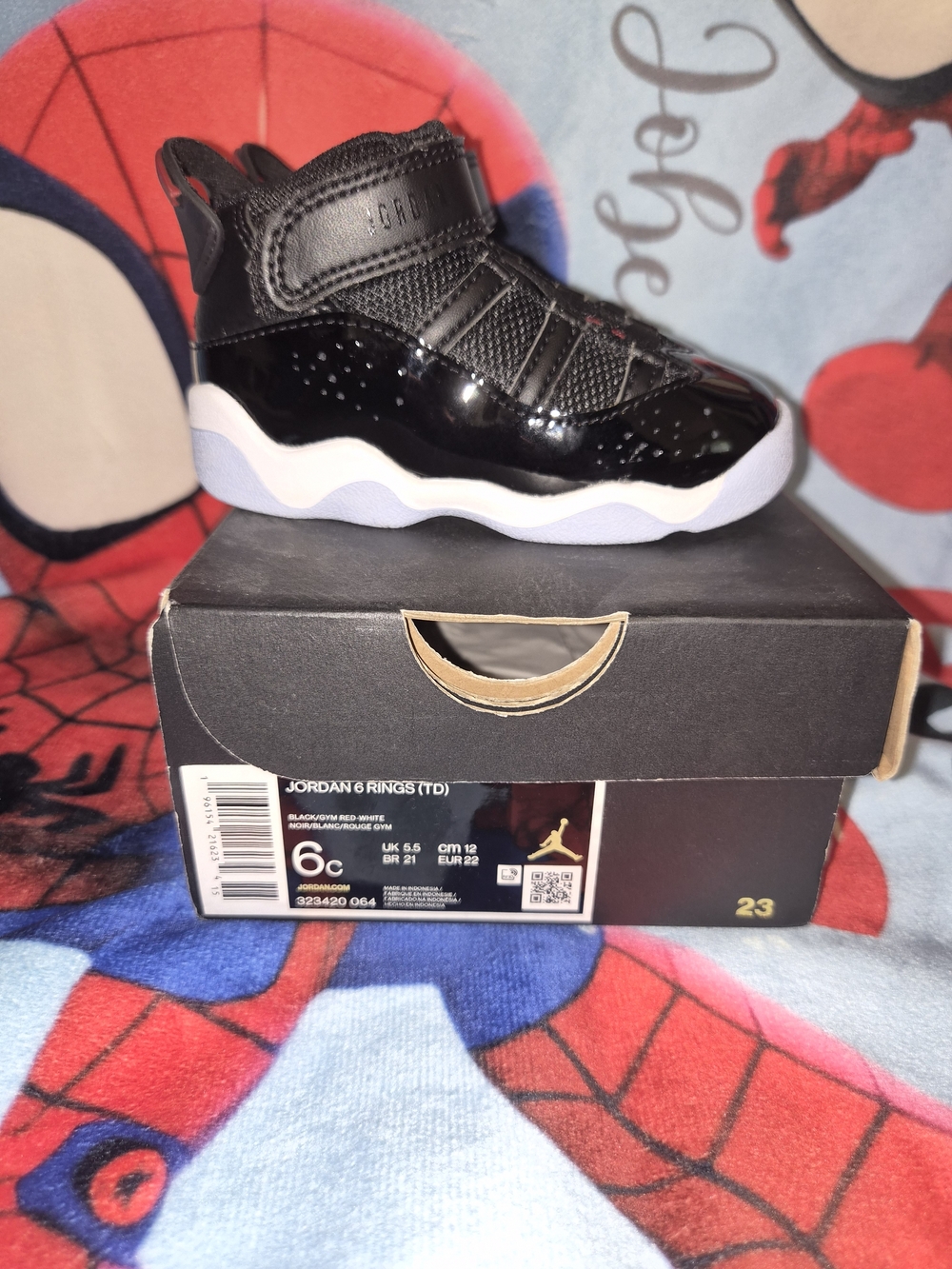 Jordan Kids' High-Top Sneakers in Black and White